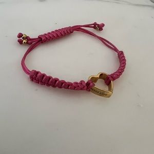 Juicy Couture Love Heart Woven Bracelet